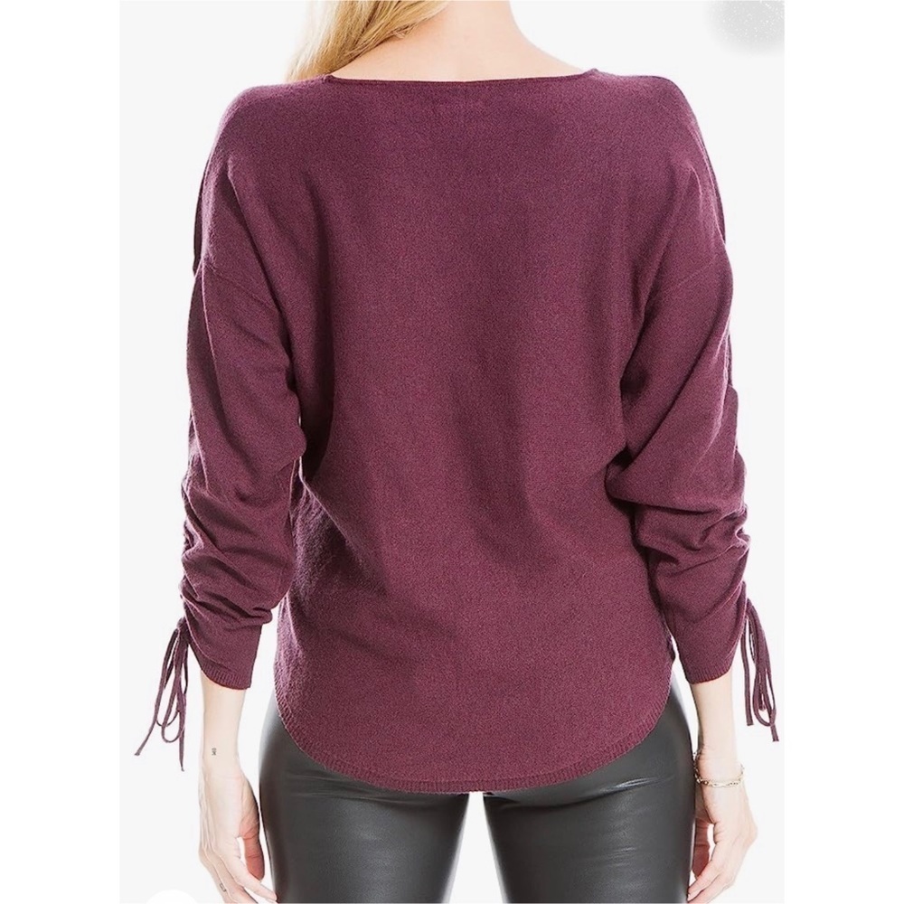 ๐ Max Studio Burgundy Sweater. L. NWT๐ฅ๐ฅ - Picture 3 of 3